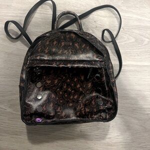 Hammitt used small backpack.  Brown pattern.